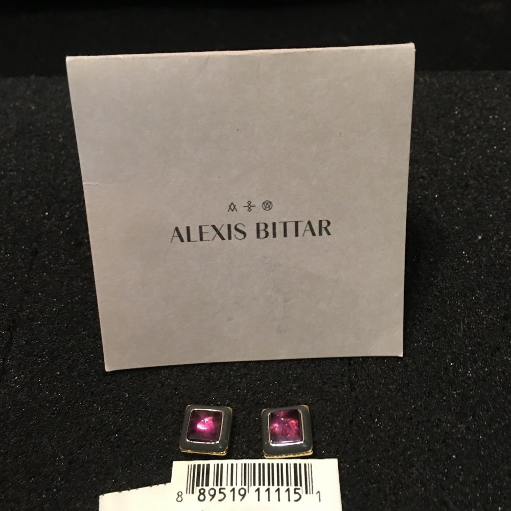 Alexis Bitter 14K Yellow Goldplated & Amethyst Stud Earrings
